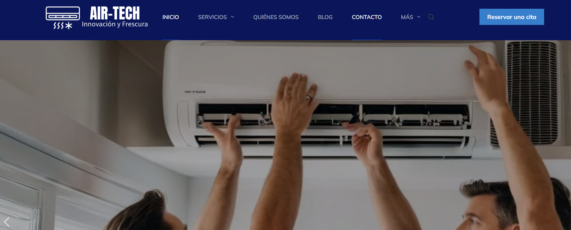 air conditioning web page project